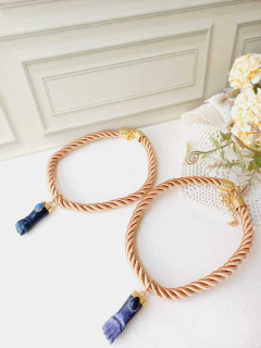 COLAR CORDÃO SÃO FRANCISCO COM FIGA EM PEDRA NATURAL - comprar online