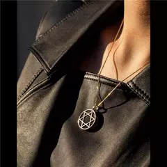 COLAR ESTRELA DE DAVI COM PEDRA NATURAL na internet