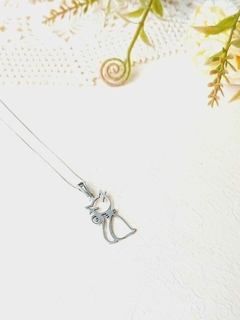 COLAR GATINHO EM PRATA 925 - loja online
