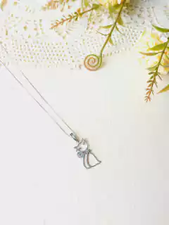 COLAR GATINHO EM PRATA 925 - Cordão de Luz Joias Finas