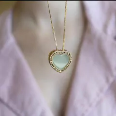 Imagem do COLAR HOOPONOPONO COM PEDRA NATURAL AGATHA VERMELHA