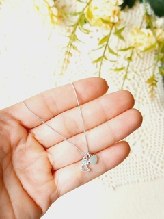 COLAR PINGENTE PET COM CORACAO EM PRATA 925 - comprar online
