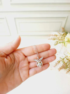 COLAR PRATA 925 POMO DE OURO - Cordão de Luz Joias Finas