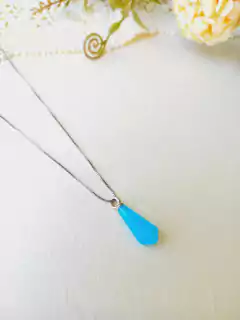 COLAR PRISMA GEOMÉTRICO AGATHA AZUL CÉU - loja online