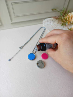 COLAR EM AÇO INOX DIFUSOR DE AROMAS ÁRVORE DA VIDA - Cordão de Luz Joias Finas