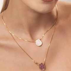 ESCAPULARIO PEDRAS NATURAIS SELENITA E RODONITA na internet