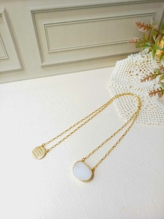 ESCAPULARIO MANTA ENTREGO, CONFIO, ACEITO, AGRADEÇO COM PEDRA NATURAL QUARTZO BRANCO