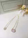 ESCAPULARIO MANTA ENTREGO, CONFIO, ACEITO, AGRADEÇO COM PEDRA NATURAL QUARTZO ROSA