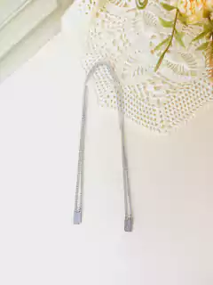 ESCAPULÁRIO RETANGULAR EM AÇO INOXIDÁVEL NOSSA SENHORA APARECIDA - Cordão de Luz Joias Finas