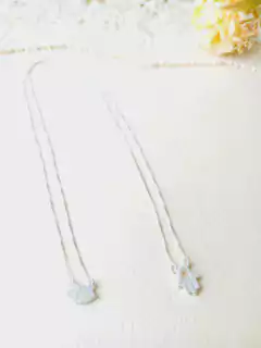 ESCAPULÁRIO COM APLICAÇÕES EM ZIRCÔNIAS OLHO GREGO E HAMSA EM PRATA 925 - Cordão de Luz Joias Finas