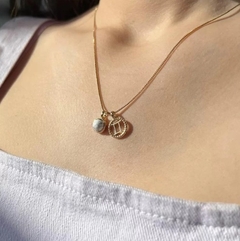 COLAR SIGNO DE GEMEOS COM PEDRA NATURAL CRISTAL RUTILADO na internet