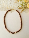 COLAR ESFERAS DE HEMATITA BRONZE