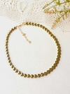 COLAR CHOKER CORAÇÃO DE HEMATITA BRONZE