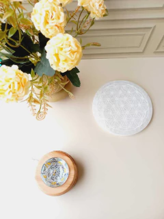 LUMINÁRIA GIRATÓRIA COM CRISTAL - Cordão de Luz Joias Finas