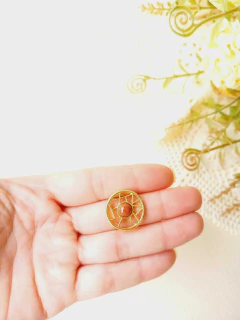 MANDALA MIX DE PEDRA NATURAL PARA RELICÁRIO CÁPSULA - Cordão de Luz Joias Finas