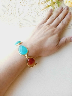 PULSEIRA TRIO DE PEDRAS NATURAIS na internet