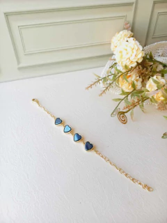 PULSEIRA CORAÇÃO PEDRA NATURAL HEMATITA - comprar online