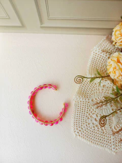 BRACELETE AJUSTÁVEL EM ESFERAS DE AGATA ROSA - Cordão de Luz Joias Finas