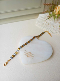 PULSEIRA CORAÇÃO DE HEMATITA METALIZADA - comprar online