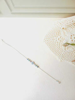 PULSEIRA PRATA 925 CRAVEJADA DE MINI CRISTAIS COLORIDOS na internet