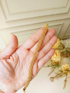 PULSEIRA TRANÇADA - Cordão de Luz Joias Finas