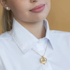 COLAR RELICÁRIO CÁPSULA NOSSA SENHORA 7 PEDRAS NATURAIS na internet