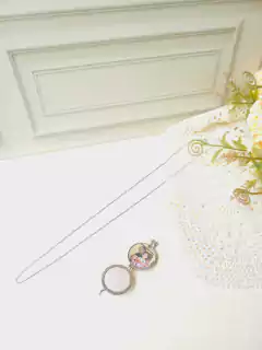 RELICARIO COM FOTO PEDRA NATURAL QUARTZO ROSA - comprar online