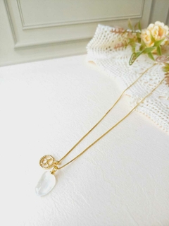 COLAR SIGNO DE TOURO COM PEDRA NATURAL CRISTAL DE ROCHA - loja online