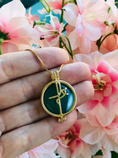 COLAR RELICÁRIO CÁPSULA FÉ COM 7 PEDRAS NATURAIS na internet