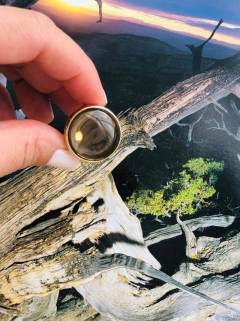 ANEL REDONDO AJUSTÁVEL COM PEDRA NATURAL OBSIDIANA na internet