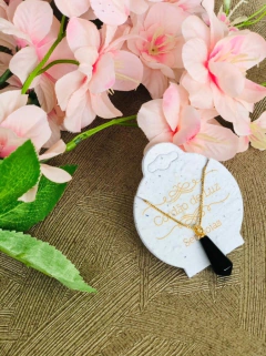 COLAR PRISMA GEOMÉTRICO PEDRA NATURAL AGATHA NEGRA - loja online