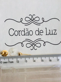 Imagem do BRINCO MINI CONCHA NATURAL MADREPÉROLA (REMOVÍVEL)