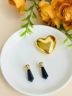 BRINCO PRISMA GEOMÉTRICO PEDRA NATURAL ESTRELA - comprar online