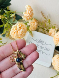 COLAR PATUÁ PINGENTES REMOVIVEIS PEDRA ESTRELA - loja online