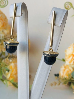 BRINCO EDIÇÃO OURO COM APLICAÇÕES DE RÓDIO PEDRA NATURAL ESTRELA - comprar online