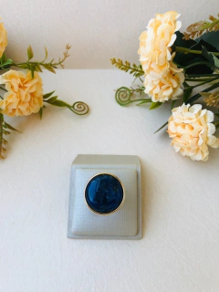 Imagem do ANEL REDONDO AJUSTÁVEL PEDRA NATURAL SODALITA