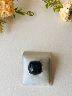 Imagem do ANEL QUADRADO AJUSTÁVEL PEDRA NATURAL ESTRELA