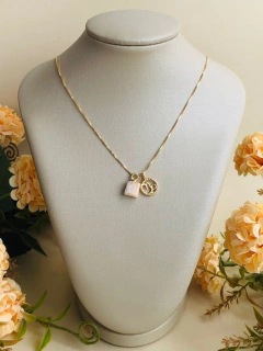 COLAR SIGNO DE CAPRICORNIO COM PEDRA NATURAL - Cordão de Luz Joias Finas