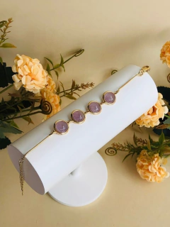 PULSEIRA QUATRO PEDRAS AMETISTA
