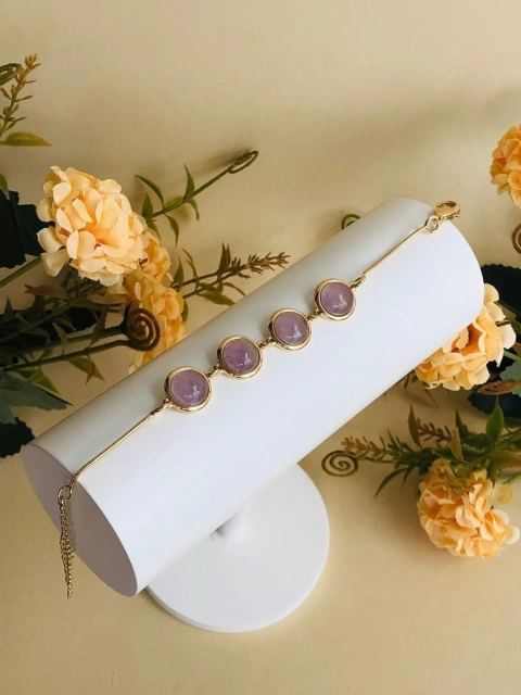PULSEIRA QUATRO PEDRAS AMETISTA