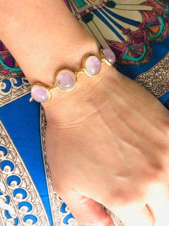 PULSEIRA QUATRO PEDRAS AMETISTA