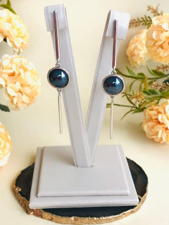 BRINCO PALITO COM PEDRA NATURAL ESTRELA PEROLADA