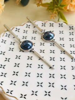 BRINCO PALITO COM PEDRA NATURAL ESTRELA PEROLADA - Cordão de Luz Joias Finas