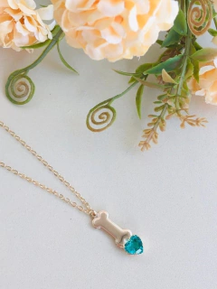 COLAR OSSINHO COM CRISTAL - comprar online