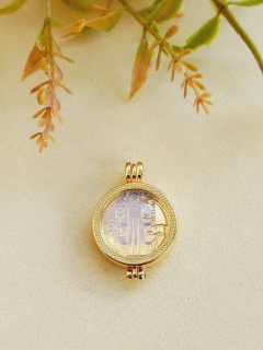 PINGENTE AVULSO RELICÁRIO CAPSULA COM PEDRA NATURAL na internet