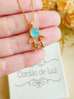 COLAR PERSONALIZADO FILHOS MENINO E MENINA BANHO OURO 18K na internet