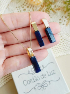 CONJUNTO CHAPA PEDRA NATURAL SODALITA - comprar online