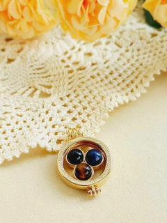 MANDALA MIX DE PEDRA NATURAL PARA RELICÁRIO CÁPSULA - loja online