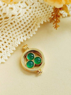 MANDALA MIX DE PEDRA NATURAL PARA RELICÁRIO CÁPSULA