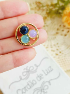 MANDALA MIX DE PEDRA NATURAL PARA RELICÁRIO CÁPSULA na internet